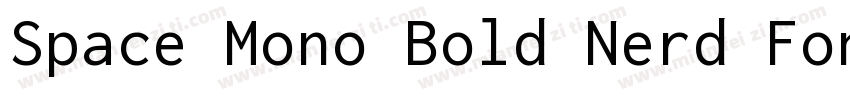 Space Mono Bold Nerd Font Complete字体转换
